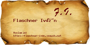 Flaschner Iván névjegykártya